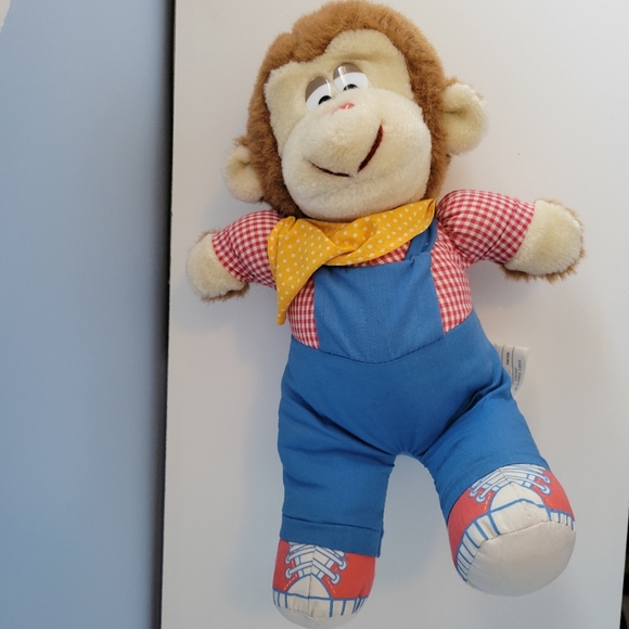 Vintage Monkey Bear Plush 1983 Amtoy Jungle Friends - Picture 8 of 9